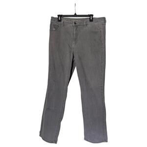 Talbots‎ Flawless Five Pocket Jeans Womens 16 Petite Gray High Waist Straight